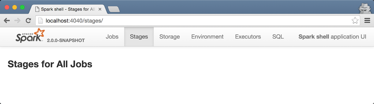 spark webui stages empty.png